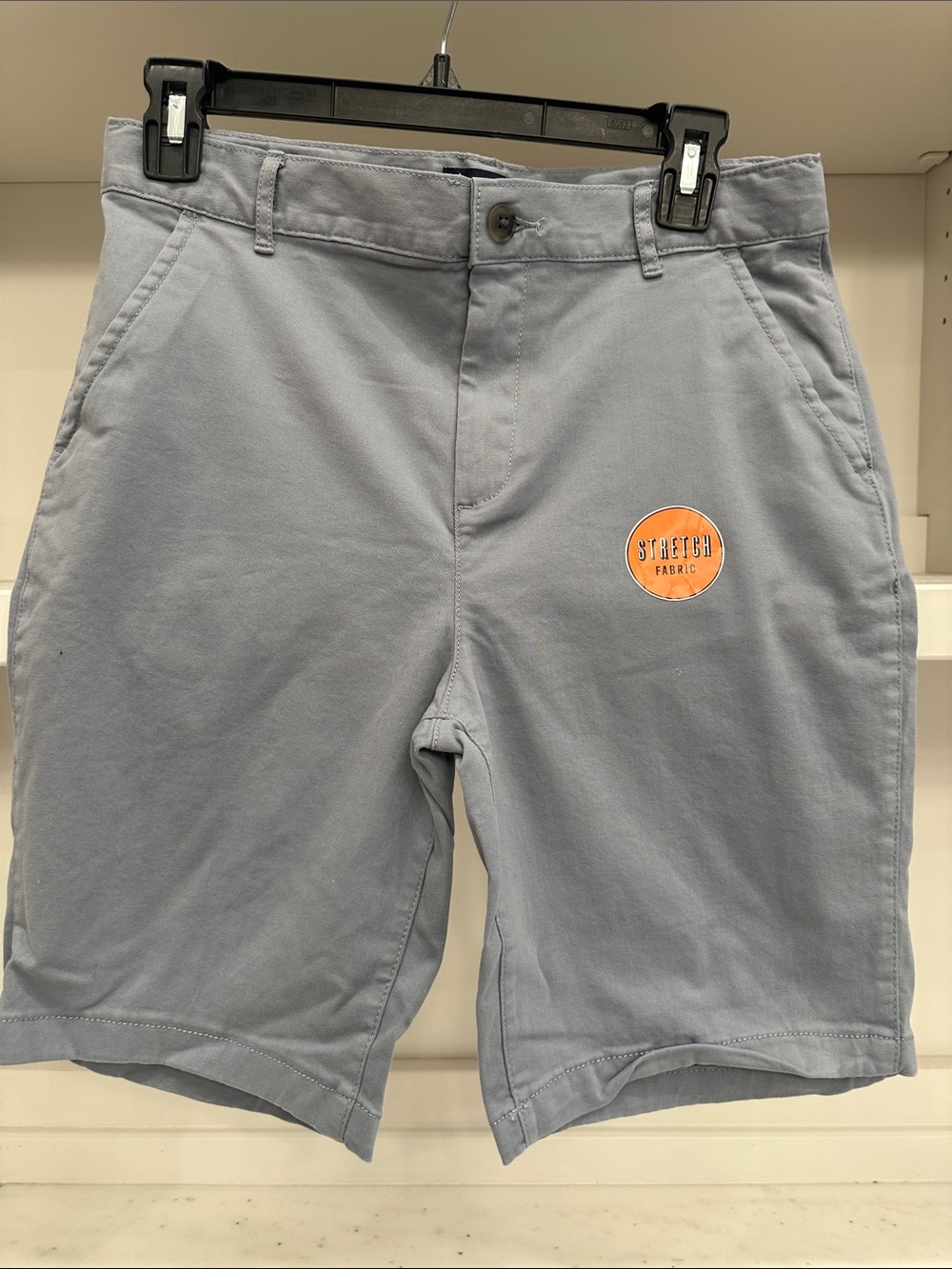 Boys Children’s place size 12 Stretch Fabric Light Blue Chino Shorts. Like new